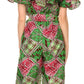 Sakkas Lelisa Ruffle Off-shoulder Long Jumpsuit w/pockets Wax African Ankara Dutch