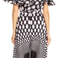 Sakkas Lelisa Ruffle Off-shoulder Long Jumpsuit w/pockets Wax African Ankara Dutch