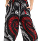 Sakkas Lelisa Ruffle Off-shoulder Long Jumpsuit w/pockets Wax African Ankara Dutch