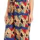 Sakkas Lelisa Ruffle Off-shoulder Long Jumpsuit w/pockets Wax African Ankara Dutch