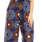 Sakkas Lelisa Ruffle Off-shoulder Long Jumpsuit w/pockets Wax African Ankara Dutch