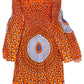 Sakkas Akela Women's Gypsy Peasant Boho Smocked Dress in African Ankara Print