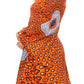 Sakkas Akela Women's Gypsy Peasant Boho Smocked Dress in African Ankara Print