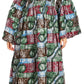 Sakkas Akela Women's Gypsy Peasant Boho Smocked Dress in African Ankara Print