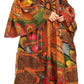 Sakkas Akela Women's Gypsy Peasant Boho Smocked Dress in African Ankara Print