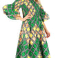 Sakkas Ina Women's African Ankara Print Wide Leg Jumpsuit Dress Of the Shoulder