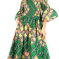 Sakkas Ina Women's African Ankara Print Wide Leg Jumpsuit Dress Of the Shoulder