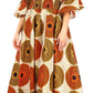Sakkas Ina Women's African Ankara Print Wide Leg Jumpsuit Dress Of the Shoulder