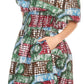 Sakkas Buhle Ruffle Off-shoulder Long Dress Wax African Ankara Dutch Print