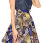 Sakkas Lani Womens Cocktail Sleeveless Hi-Lo Dress in African Print w/Pockets