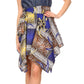 Sakkas Lani Womens Cocktail Sleeveless Hi-Lo Dress in African Print w/Pockets