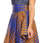 Sakkas Lani Womens Cocktail Sleeveless Hi-Lo Dress in African Print w/Pockets