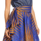 Sakkas Lani Womens Cocktail Sleeveless Hi-Lo Dress in African Print w/Pockets