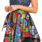 Sakkas Lani Womens Cocktail Sleeveless Hi-Lo Dress in African Print w/Pockets