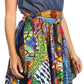 Sakkas Lani Womens Cocktail Sleeveless Hi-Lo Dress in African Print w/Pockets