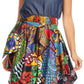 Sakkas Lani Womens Cocktail Sleeveless Hi-Lo Dress in African Print w/Pockets