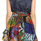 Sakkas Lani Womens Cocktail Sleeveless Hi-Lo Dress in African Print w/Pockets