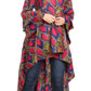 Sakkas Mavi Women's African Ankara Maxi Long Sleeve Dress Cocktail Formal Swing