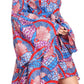 Sakkas Olivia Women's Elegant Cocktail Long Sleeves Party Dress African Print