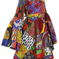 Sakkas Olivia Women's Elegant Cocktail Long Sleeves Party Dress African Print