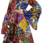 Sakkas Olivia Women's Elegant Cocktail Long Sleeves Party Dress African Print