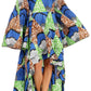 Sakkas Olivia Women's Elegant Cocktail Long Sleeves Party Dress African Print