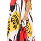 Sakkas Abeni Women's Short Sleeve Casual Print Long Maxi Cover-up Caftan Dress