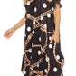 Sakkas Abeni Women's Short Sleeve Casual Print Long Maxi Cover-up Caftan Dress