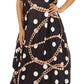 Sakkas Abeni Women's Short Sleeve Casual Print Long Maxi Cover-up Caftan Dress
