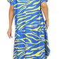 Sakkas Abeni Women's Short Sleeve Casual Print Long Maxi Cover-up Caftan Dress