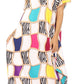 Sakkas Abeni Women's Short Sleeve Casual Print Long Maxi Cover-up Caftan Dress