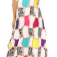 Sakkas Abeni Women's Short Sleeve Casual Print Long Maxi Cover-up Caftan Dress