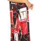 Sakkas Abeni Women's Short Sleeve Casual Print Long Maxi Cover-up Caftan Dress