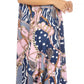 Sakkas Abeni Women's Short Sleeve Casual Print Long Maxi Cover-up Caftan Dress