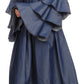 Sakkas Esila Women Chambray Long Sleeve Loose Plain Maxi Shirt Dress High-low Boho