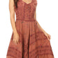 Sakkas Garden Goddess Corset Style Dress