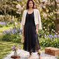 Sakkas Kevina Stonewashed Rayon Embroidered Dress