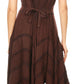 Sakkas Kevina Stonewashed Rayon Embroidered Dress
