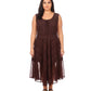Sakkas Kevina Stonewashed Rayon Embroidered Dress