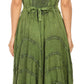 Sakkas Kevina Stonewashed Rayon Embroidered Dress