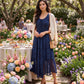Sakkas Kevina Stonewashed Rayon Embroidered Dress