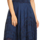 Sakkas Kevina Stonewashed Rayon Embroidered Dress