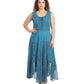 Sakkas Kevina Stonewashed Rayon Embroidered Dress
