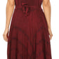 Sakkas Kevina Stonewashed Rayon Embroidered Dress