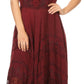 Sakkas Kevina Stonewashed Rayon Embroidered Dress