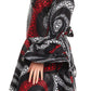 Sakkas Betty Women's Maxi African Ankara Print High-low Wrap Dress Long Sleeve