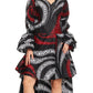 Sakkas Betty Women's Maxi African Ankara Print High-low Wrap Dress Long Sleeve