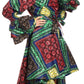 Sakkas Betty Women's Maxi African Ankara Print High-low Wrap Dress Long Sleeve