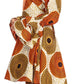 Sakkas Betty Women's Maxi African Ankara Print High-low Wrap Dress Long Sleeve