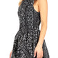 Sakkas Lima Women's Casual African Ankara Sleeveless Cocktail Short Dress Pockets